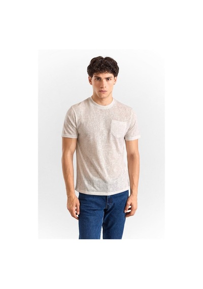 Süvari Bej Regular Bisiklet Yaka Tişört Ts1014000426-bj3