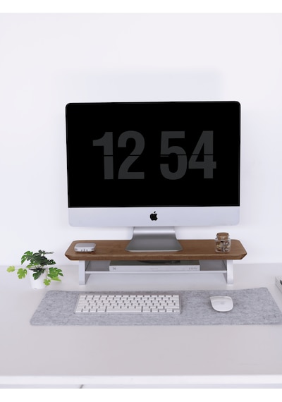 Küçük Monitör Standı Meşe