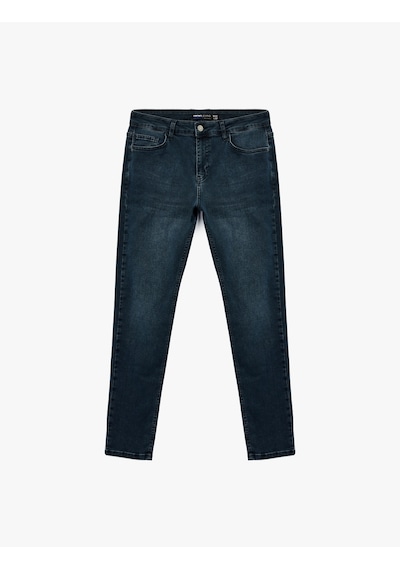 Koton Normal Bel Skinny Fit Jean Pantolon - Michael Jean İndigo Stone 6wam40051nd İndigo - Taş Koton Normal Bel Skinny Fit Jean Pantolon - Michael Jean İndigo Stone 6wam40051nd İndigo - Taş