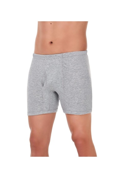 Yıldız Çamaşır Erkek Süprem Erkek Paçalı Boxer 05-140-141 - 6 Adet Gri