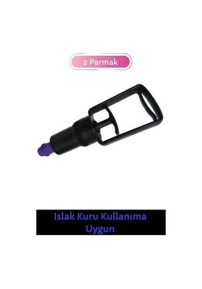 Özel Üretim Tüm Kupalara Uyumlu 2 Parmak Islak Kuru Kullanıma Uygun Dayanıklı Hacamat Pompası 1 Adet