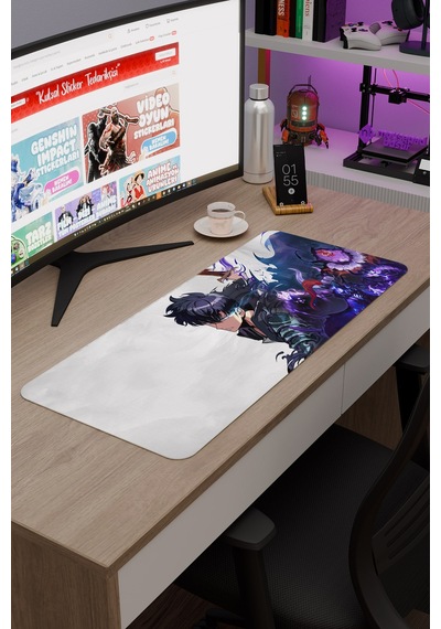 Solo Leveling Anime V4 - 70x30 Xl Gaming Kauçuk Kaymaz Taban Mouse Pad Fare Altlığı