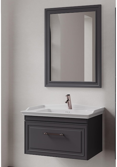 Denko Era 80 Cm Antrasit Banyo Dolabı Takımı Ve Boy Dolabı Antrasit Denko Era 80 Cm Antrasit Banyo Dolabı Takımı Ve Boy Dolabı Antrasit