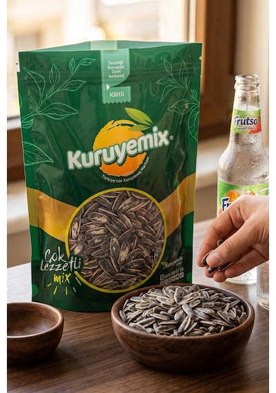 Birinci Sınıf Siyah Ayçekirdeği Kavrulmuş Tuzlu - Taptaze Ve Çıtır Lezzet 1kg