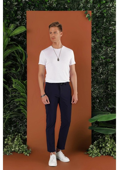 Efor P 1121 Slim Fit Lacivert Spor Pantolon Lacivert