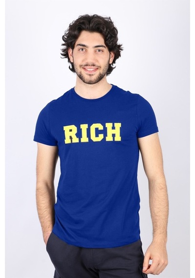Rich Erkek Nakış Baskılı T-Shirt (485677025)