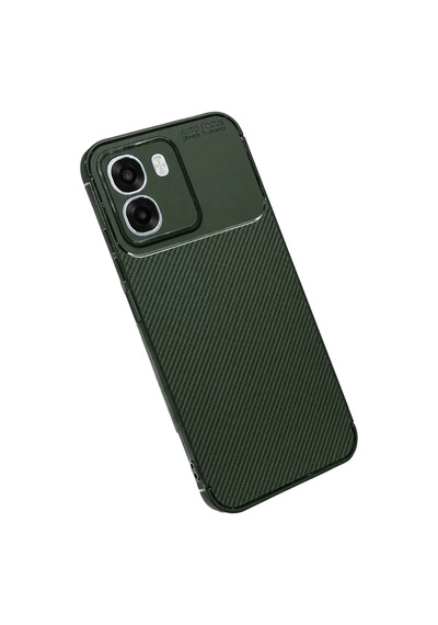 Newface Oppo Oppo A6t 5g Auto Focus Karbon Kapak - Koyu Yeşil