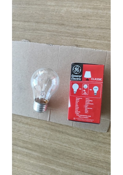 Ge Classic 25w E27 Duy Şeffaf Cam Akkor Klasik Ampul