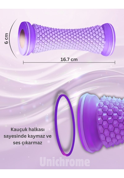 Ayak Masaj Silindiri - Derin Doku Masajı İçin Yüksek Performanslı Silindir Mor