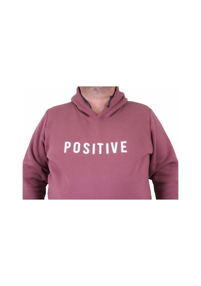 Starbattal Erkek Büyük Beden Kapuşonlu Sweat Positive 23211 Eflatun-Eflatun