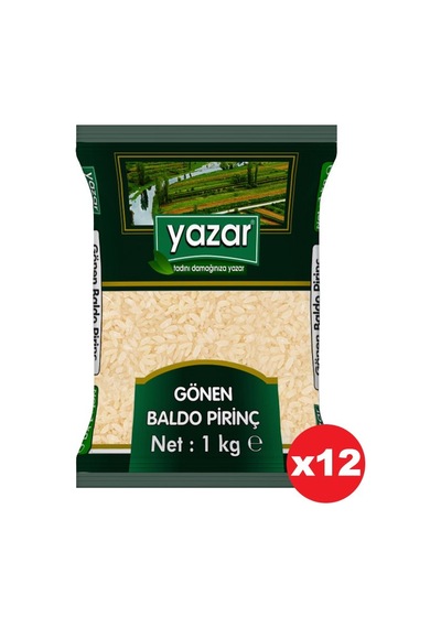 Yazar Baldo Gönen Pirinç 12 x 1 KG