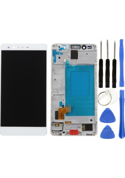 Te Huawei Honor 7 Uyumlu Çıtalı Lcd Ekran Dokunmatik Beyaz + Tamir Seti
