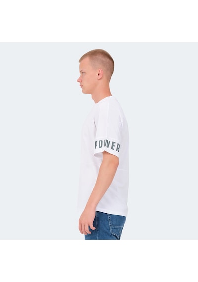 Slazenger VISION Erkek Oversıze Beyaz Tişört