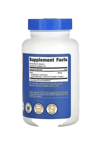 Nutricost, Same, 400 Mg, 120 Capsules 200 Mg Per Capsule Tr...