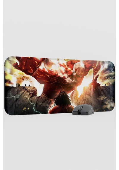 Attack On Titan Anime V5 - 70x30 Xl Gaming Kauçuk Kaymaz Taban Mouse Pad Fare Altlığı