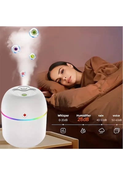 Mini Hava Nemlendirici 3in1 H2o Humidifier220ml