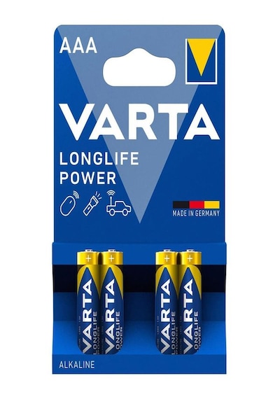 Varta 4903 Longlife Power Alkalin Aaa İnce Kalem Pil 4'lü-2 Paket