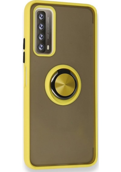 Huawei P Smart 2021 Kilif Montrea Ring Yüzük Stantli Kapak 494951775