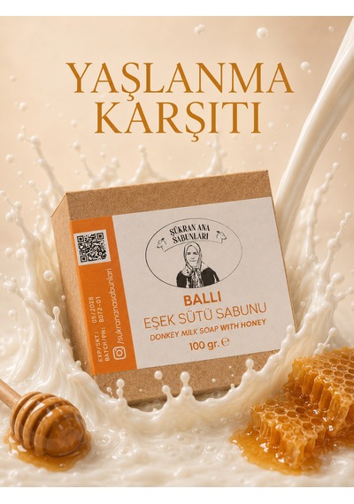 Ballı Zeytin Yağlı Eşek Sütü Sabunu 100 Gr