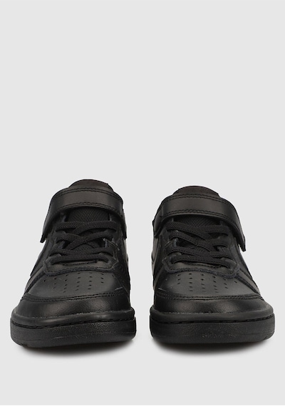 Nike Court Borough Low 2 Leather Sneaker Hakiki Deri Lastik İpli Bantlı Unisex Spor Ayakkabı Siyah Siyah Nike Court Borough Low 2 Leather Sneaker Hakiki Deri Lastik İpli Bantlı Unisex Spor Ayakkabı Siyah Siyah