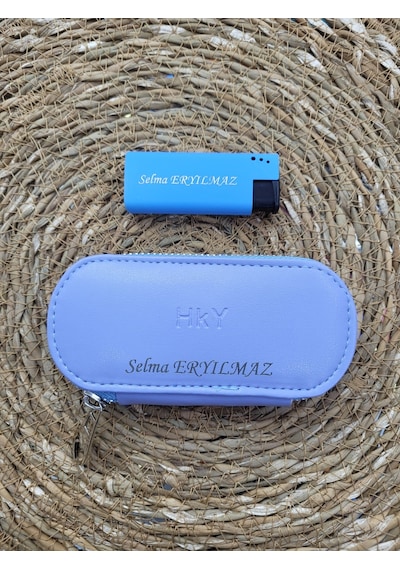 Hky Yüksek Kalite Unisex Anahtarlık Buz Mavisi + Çakmak