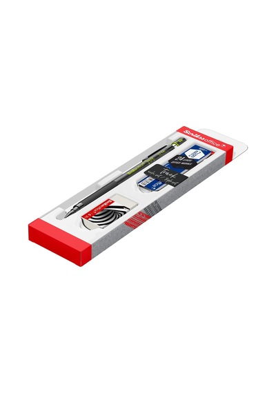 Scrikss Office Track 3'lü Set 0. 7 Mm Yeşil Sırasıyla: Turuncu, Mavi, Gri, Yeşil