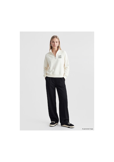 LC Waikiki Alıta Cıty Farkıyla Lcw Vision Ekru Dik Yaka Baskılı Kadın Sweatshirt Ekru - 929818402 Ekru LC Waikiki Alıta Cıty Farkıyla Lcw Vision Ekru Dik Yaka Baskılı Kadın Sweatshirt Ekru - 929818402 Ekru