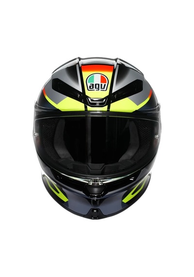 Agv Kask K6 S Mplk Erazer Black Red Yellow Fluo M0186 Siyah