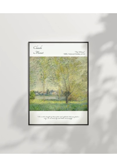 Çerçevesiz Poster Claude Monet Söğütler