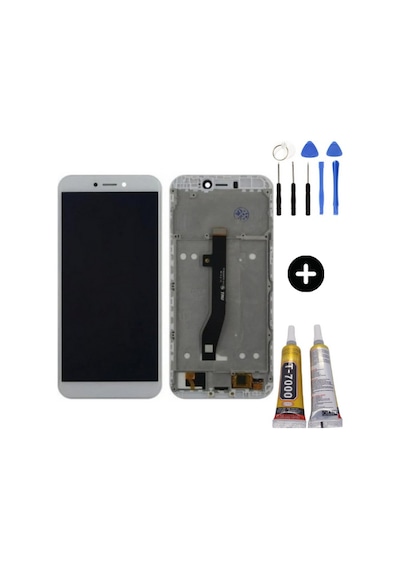 General Mobile Gm 8 Go Uyumlu Çıtalı A Kalite Lcd Ekran Dokunmatik Beyaz + Montaj Seti
