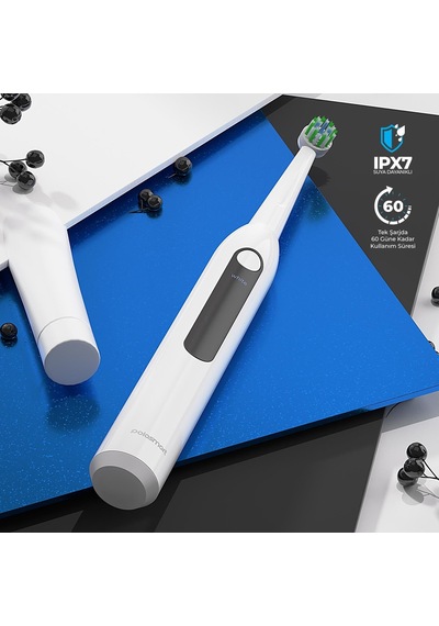 Polosmart Psc73 Şarjlı Diş Fırçası Ipx7 Waterproof, 1200 Mah Batarya, 3 Mod, 3+1 Yedek Başlıklı