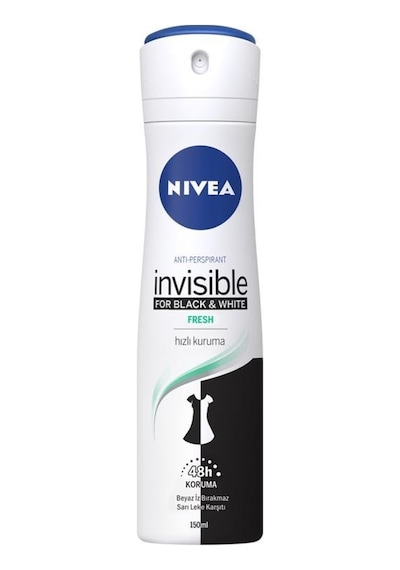 Nivea Black&White Fresh Invisible Kadın Deodorant 150 ML x 2