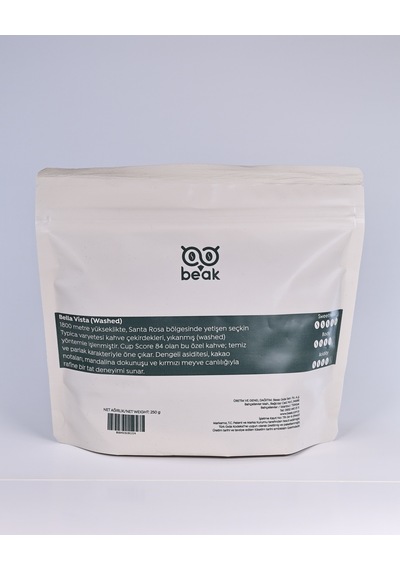 Guatemala Bella Vista Çekirdek Kahve 250 Gr , %100 Arabica Çekirdek Kahve