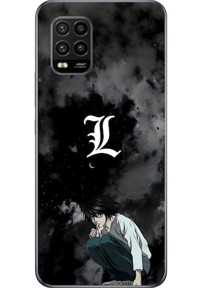 Xiaomi Mi 10 Lite Uyumlu Şeffaf Kılıf Death Note 2 Tasarımlı