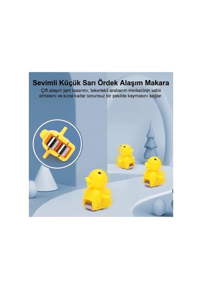Sevimli Ördek Işıklı Ve Müzikli Kaydıraklı Merdiven İnen Eğlenceli Oyuncak Seti 3+ Yaş