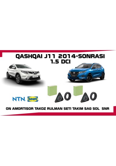 Qashqaı Amortısor Takoz Ve Rulman Set Snr 2014 Sonrası J11