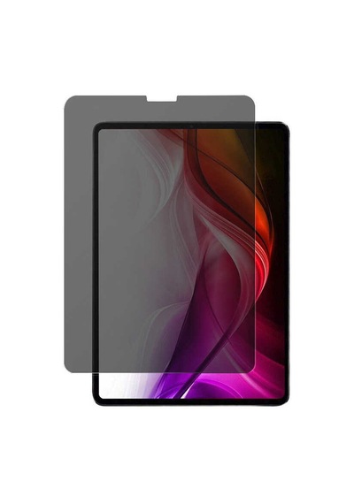 Apple Uyumlu iPad  Pro 12.9 2022 M2 Zore Tablet Hayalet Temperli Cam Ekran Koruyucu Siyah