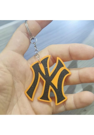 New York Baseball Sevimli Figür Karakter Anahtarlık Çok Renkli