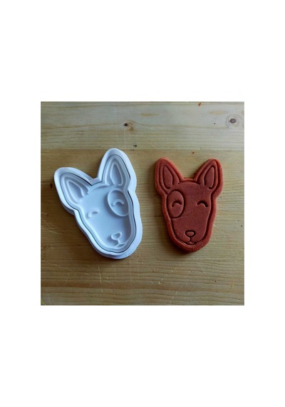 Bull Terrier Kurabiye Kalıbı 2 Parça Gıdaya Uygun 3d Baskı Diğer