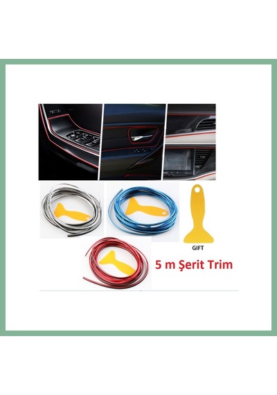 Bşkvirgo Araba Dekorasyon Şeridi 5 Metre Trim Şeridi Bsk2026 Standart