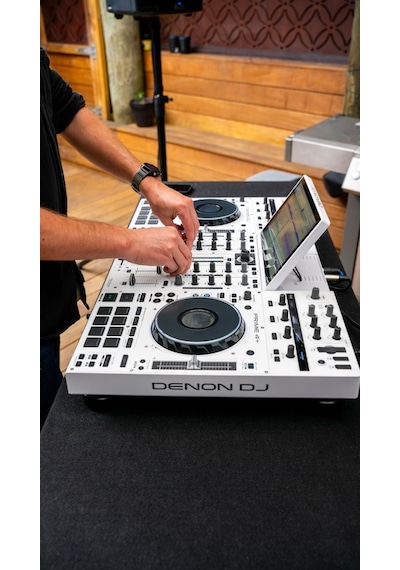 Denon Prıme 4 + Whıte İkinci Nesil Profesyonel 4-kanal Dj Controller, Standalone Player, Engine Prime Sistemi Beyaz
