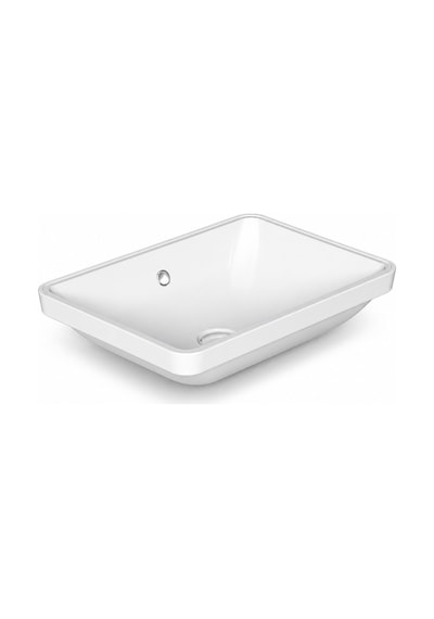 Dura Bagno Tezgah Altı Kare Gömme Lavabo 50x38 Cm, Beyaz 5930