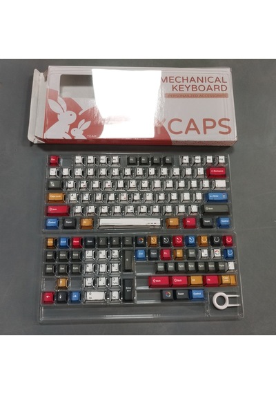 Karışık Keycaps  Yükseklik 136 Tuşları Tam Set Klasik Basit Tarzı Mekanik Klavye Keycaps 1