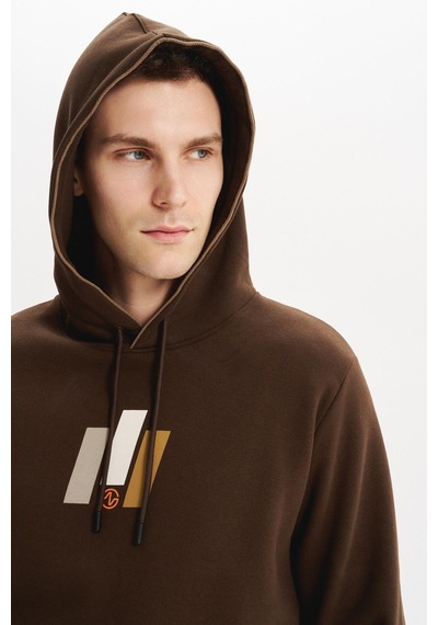 AR-MA Arma Erkek Kapüşonlu Sweatshirt Kanguru Cepli, 3 İplik Şardonlu, Regular Fit, %70 Pamuk %30 Polyester K30254628502 Kahverengi AR-MA Arma Erkek Kapüşonlu Sweatshirt Kanguru Cepli, 3 İplik Şardonlu, Regular Fit, %70 Pamuk %30 Polyester K30254628502 Kahverengi