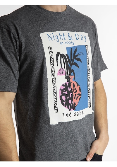 TED BAKER Erkek T'shirt  TBR6547 Gri
