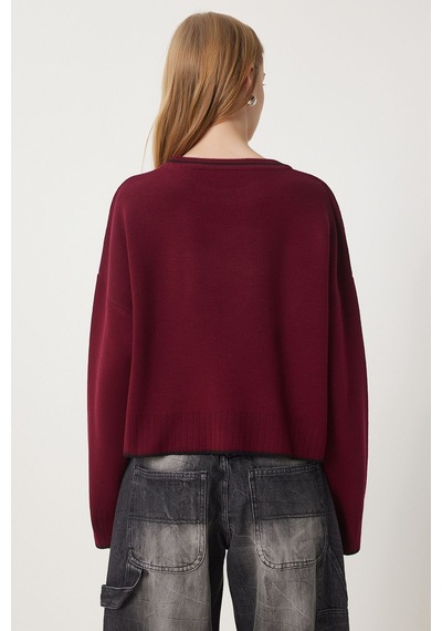 Cloudy Kids Kadın Bisiklet Yaka Triko Basic Kazak Günlük Kullanım Mevsimlik Bordo - 665310242 Bordo Cloudy Kids Kadın Bisiklet Yaka Triko Basic Kazak Günlük Kullanım Mevsimlik Bordo - 665310242 Bordo