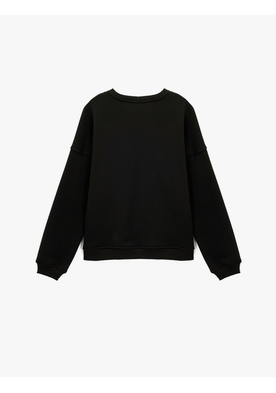 Koton Şardonlu Uzun Kollu Bisiklet Yaka Pul Payet Detaylı Sweatshirt Siyah 6wak10151ek Siyah Koton Şardonlu Uzun Kollu Bisiklet Yaka Pul Payet Detaylı Sweatshirt Siyah 6wak10151ek Siyah