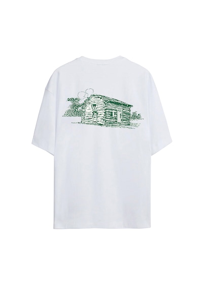 Ogc Kulübe Oversize Unisex T-shirt Beyaz
