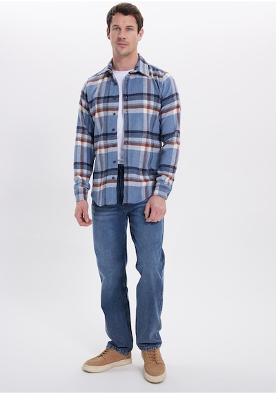 Tudors Erkek Slim Fit Dar Kesim Kareli Kışlık Oduncu Gömlek-42185 Çok Renkli Tudors Erkek Slim Fit Dar Kesim Kareli Kışlık Oduncu Gömlek-42185 Çok Renkli