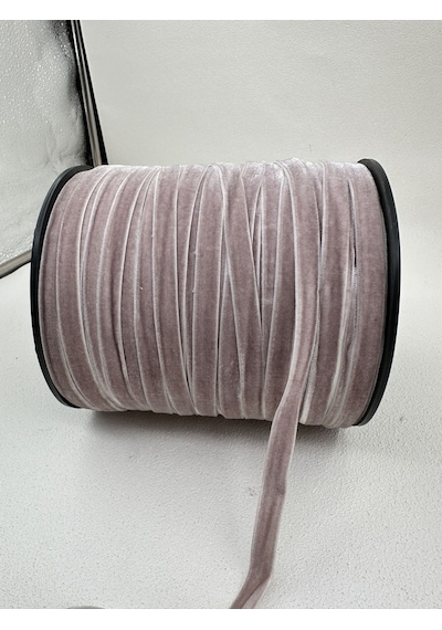 Paşateks- 1 Cm Düz Kadife-5 Metre -iç.gri